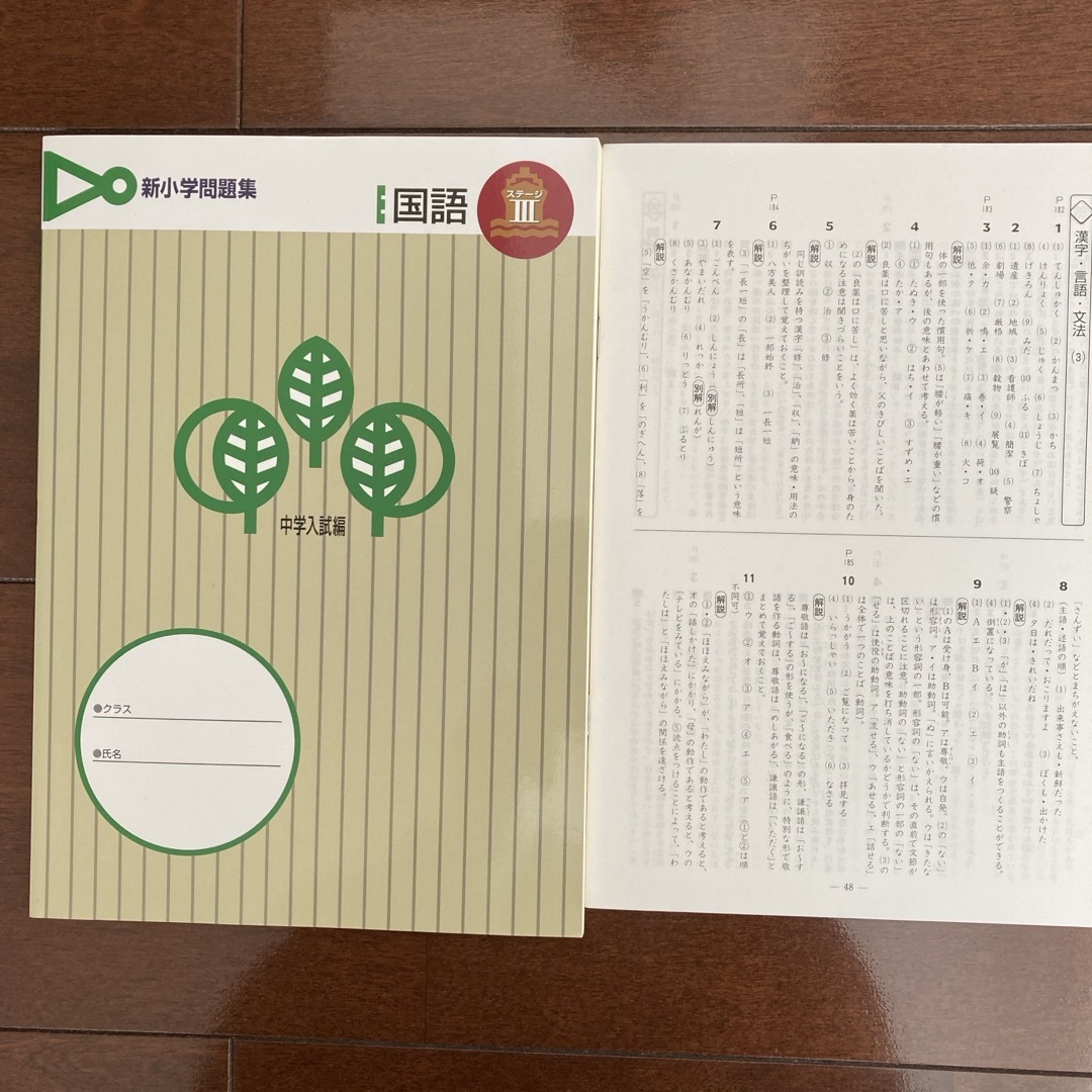 新小学問題集　国語（ステージIII） エンタメ/ホビーの本(語学/参考書)の商品写真