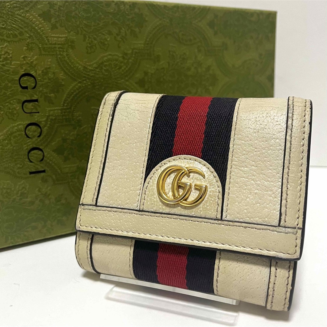 Gucci - 572✨美品✨グッチ 二つ折り財布 オフィディア GGマーモント ...