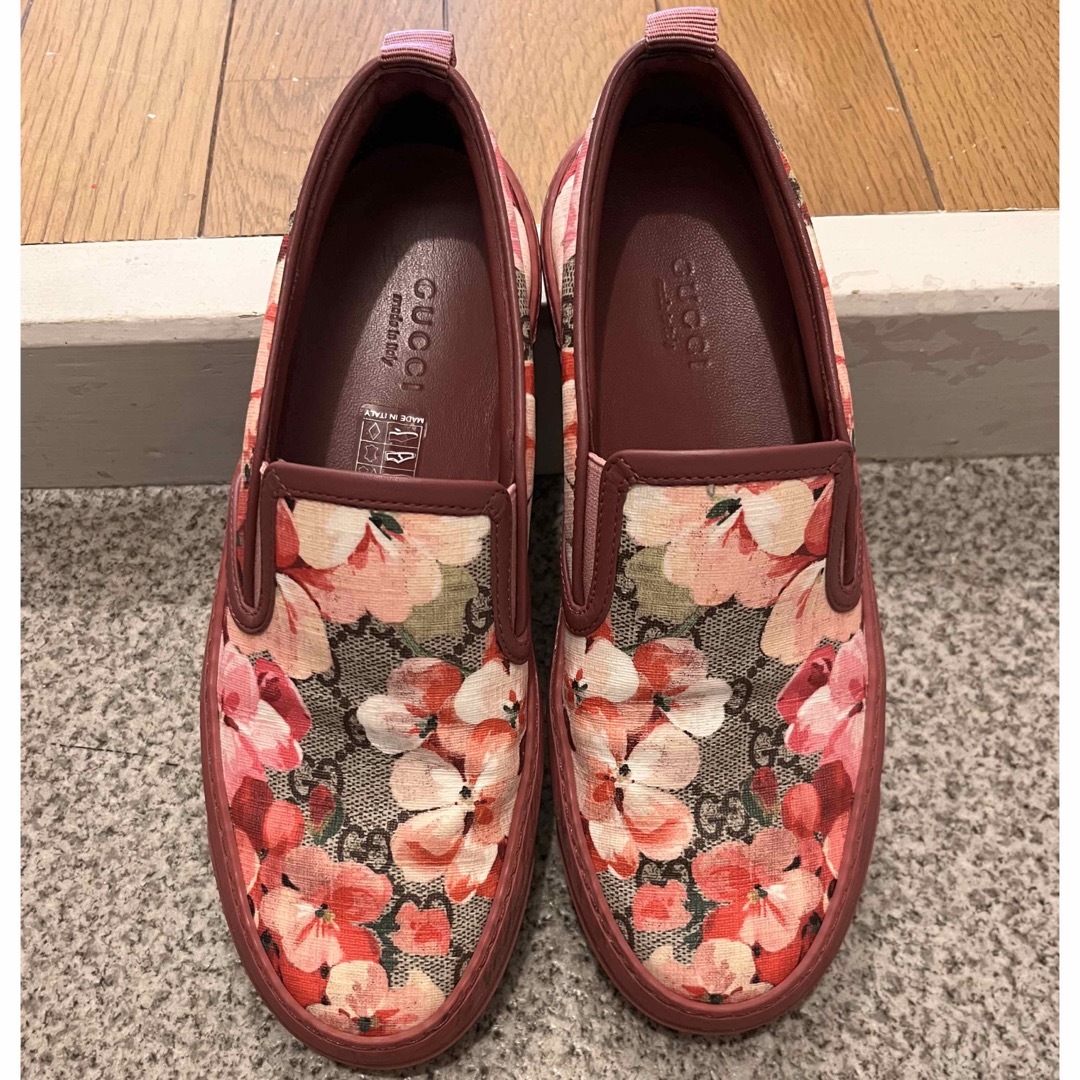 Gucci - 【美品】GUCCI GG柄 ブルームス スリッポン スニーカー 35の