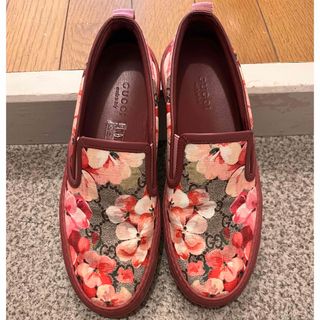 Gucci - 【美品】GUCCI GG柄　ブルームス　スリッポン　スニーカー 35