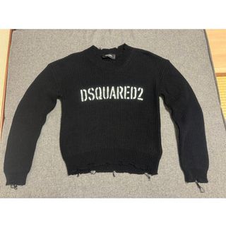 【新品未使用品】DSQUARED2 ディースクエアード セーター L 黒グレー