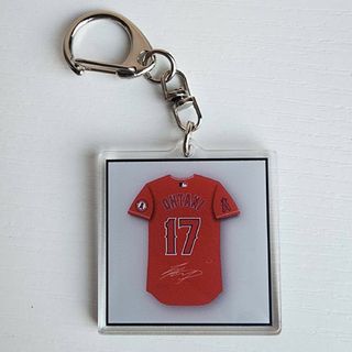 新品　MLB　ロサンゼルス・エンゼルス　ユニフォームキーホルダー　大谷翔平(応援グッズ)