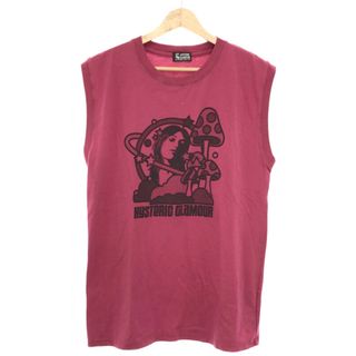 ヒステリックグラマー(HYSTERIC GLAMOUR)のHYSTERIC GLAMOUR ヒステリックグラマー 21SS MUSHROOM ノ-スリ-ブTシャツ ピンク F(カットソー(半袖/袖なし))