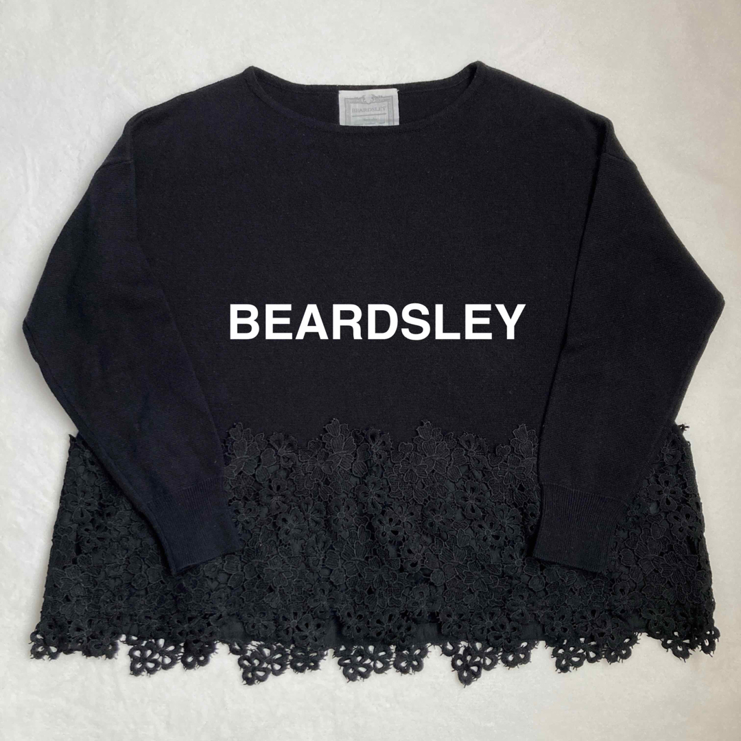 BEARDSLEY(ビアズリー)のBEARDSLEY ビアズリー 裾レース プルオーバー カットソー レディースのトップス(カットソー(長袖/七分))の商品写真