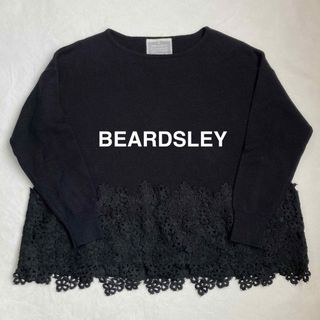 ビアズリー(BEARDSLEY)のBEARDSLEY ビアズリー 裾レース プルオーバー カットソー(カットソー(長袖/七分))