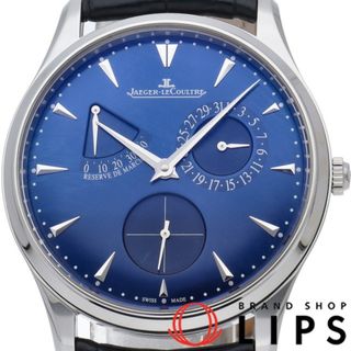 ジャガールクルト(Jaeger-LeCoultre)のジャガー・ルクルト マスター ウルトラスリム リザーブ ド マルシェ 39mm Master Ultra Thin Reserve de Marche Q1378480(176.8.38.S) SS/革 メンズ時計 ブルー 美品 【中古】(その他)