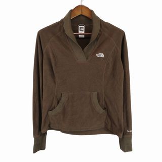 ザノースフェイス(THE NORTH FACE)のSALE///// THE NORTH FACE ノースフェイス プルオーバーフリースジャケット アウトドア キャンプ TKA100 ブラウン (レディース M) O7240(その他)