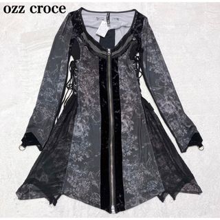 未使用品】オッズクローチェ Ozz Croce 総柄 ワンピース ゴスロリの