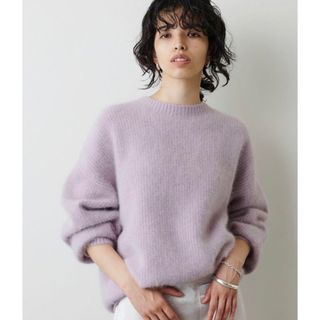 ウィムガゼット(Whim Gazette)の美品★ウィムガゼット　モヘアニット　ラベンダー(ニット/セーター)