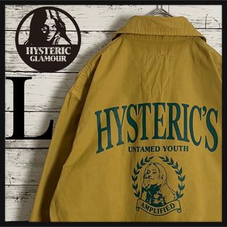 ヒステリックグラマー(HYSTERIC GLAMOUR)の【希少デザイン】ヒステリックグラマー ヒスガール 両面プリントロゴ ブルゾン L(ブルゾン)