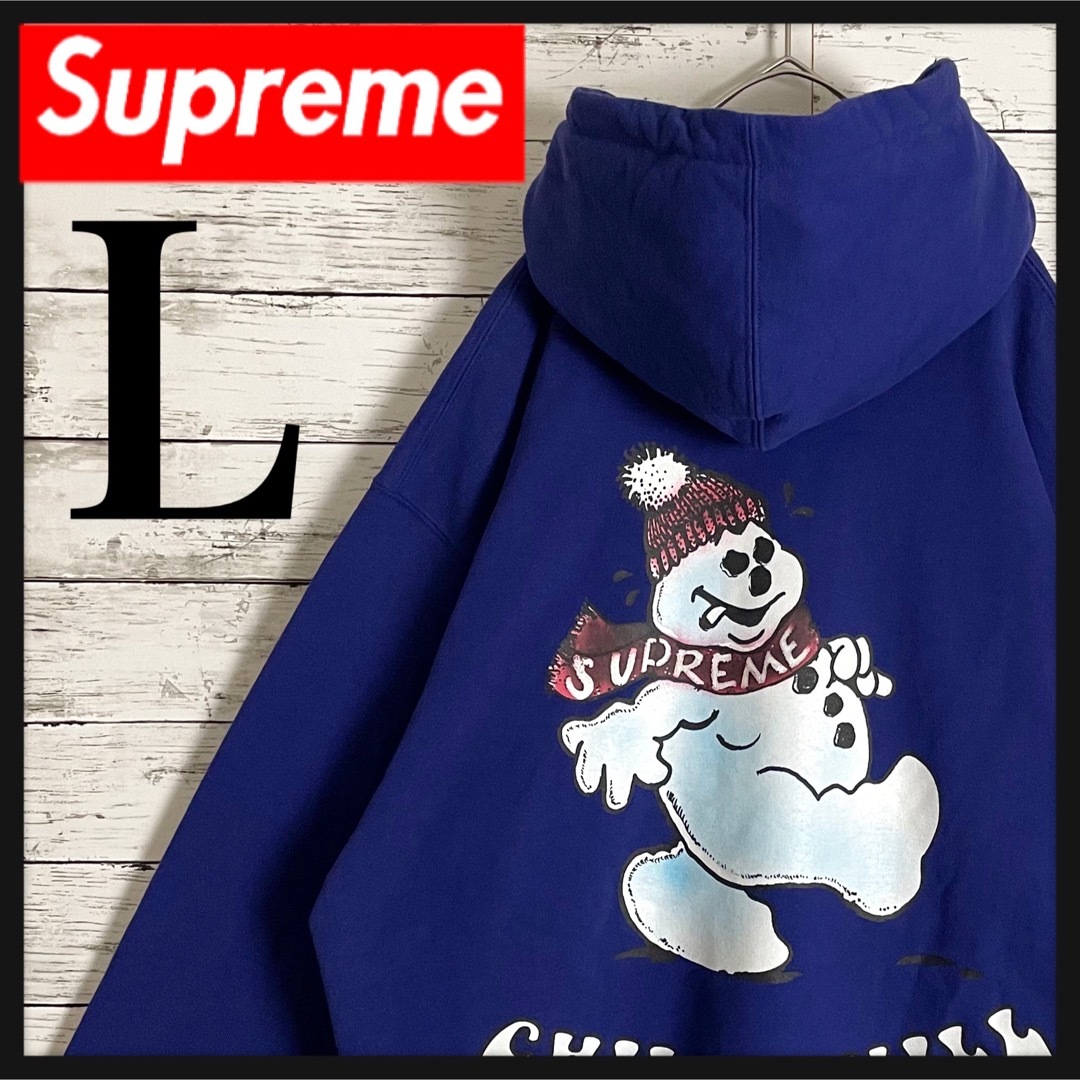 袖丈長袖Supreme　SNOWMANパーカー