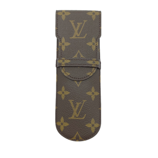 ルイヴィトン(LOUIS VUITTON)のルイヴィトン Louis Vuitton エテュイ・スティロ ペンケース 筆箱 小物 モノグラム ブラウン コーティングキャンバス レザー M62990 【中古 ABランク】 当店通常価格37,800円(ペンケース/筆箱)