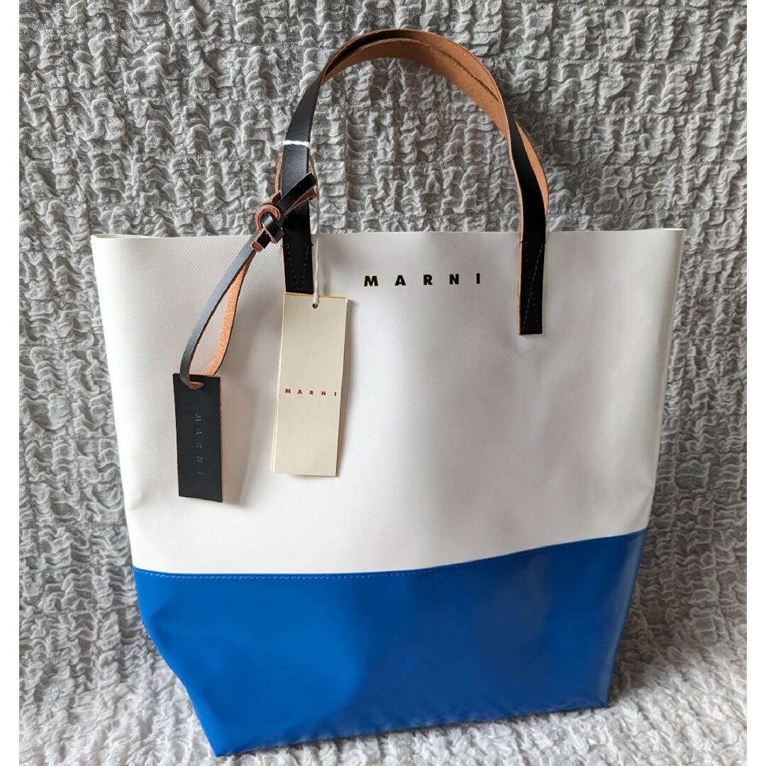Marni - MARNI マルニ○トートバッグ バイカラー ホワイト×ブルー○未
