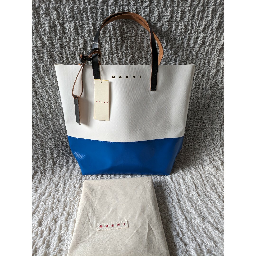 Marni - MARNI マルニ○トートバッグ バイカラー ホワイト×ブルー○未