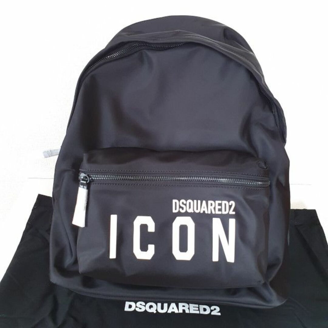 【新品・未使用】DSQUARED2 ロゴ ICON ナイロンバックパック　黒 | フリマアプリ ラクマ