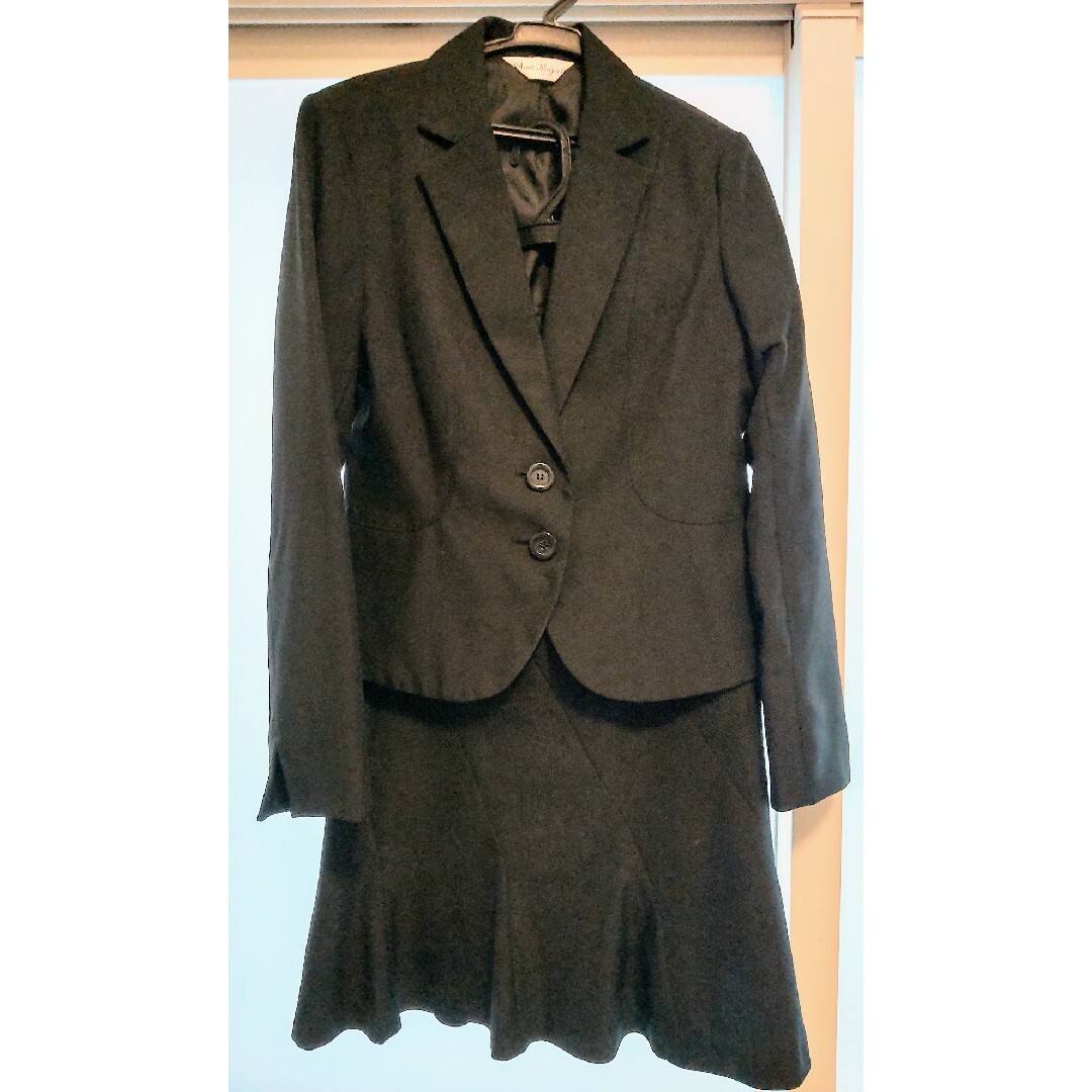 黒スーツ レディースのフォーマル/ドレス(スーツ)の商品写真