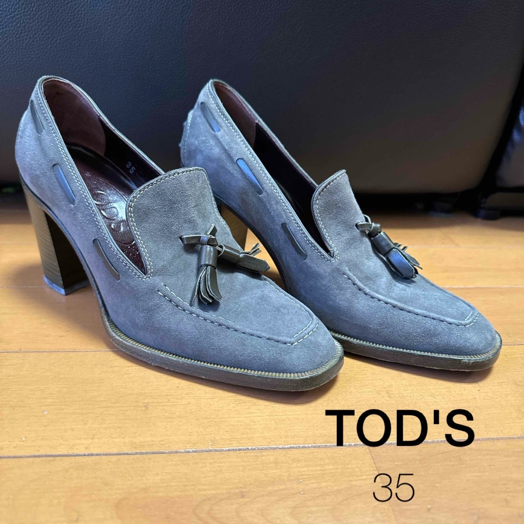 TOD'S(トッズ)のTOD'S スウェードパンプス レディースの靴/シューズ(ローファー/革靴)の商品写真