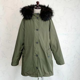 極美品✨UNTITLED アンタイトル♡ロングコート カーキ 46大きいサイズ