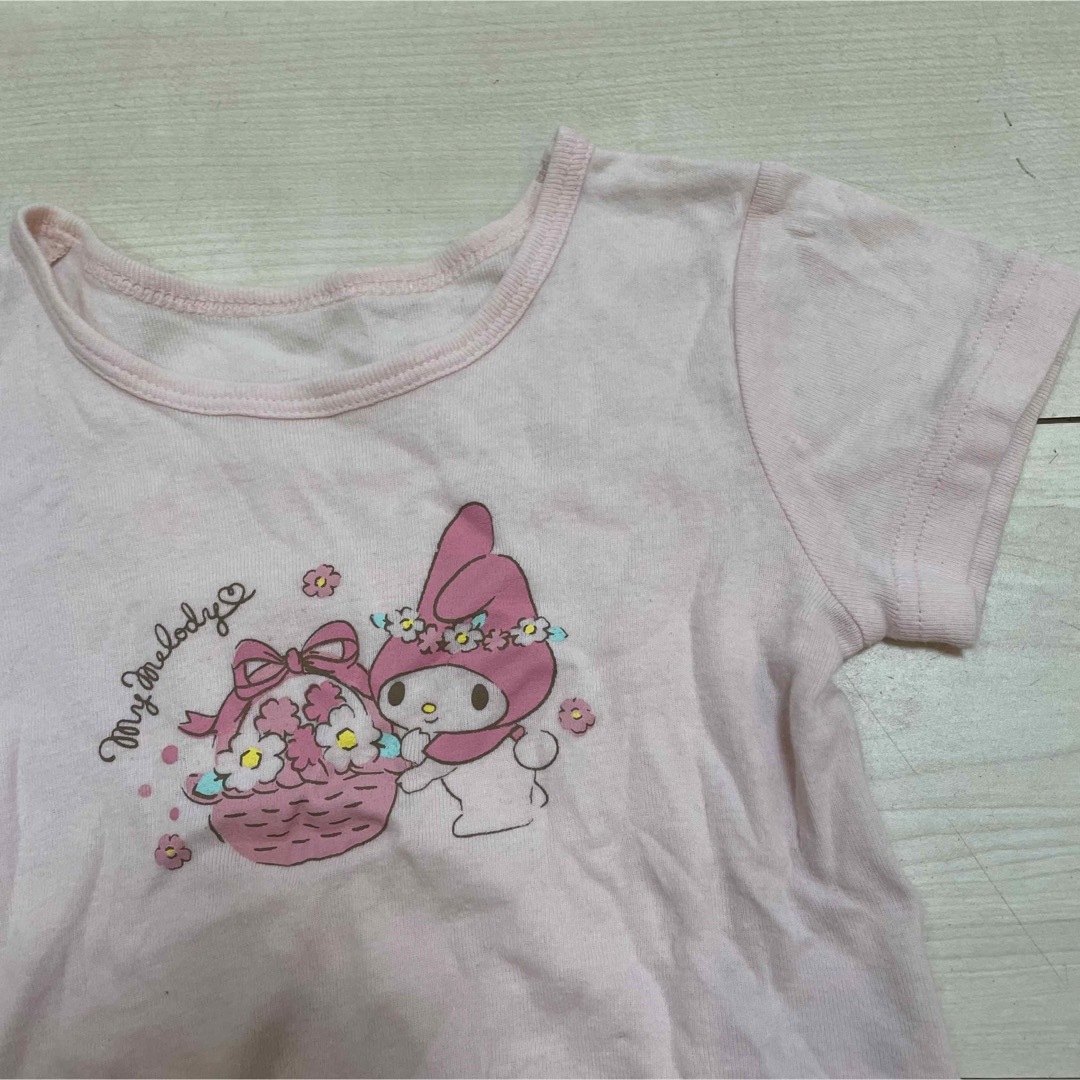 マイメロディ(マイメロディ)のマイメロディ 肌着　95 ２枚セット キッズ/ベビー/マタニティのキッズ服女の子用(90cm~)(下着)の商品写真