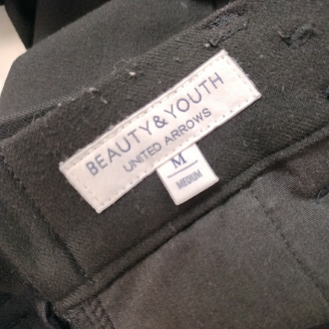 BEAUTY&YOUTH UNITED ARROWS(ビューティアンドユースユナイテッドアローズ)のビューティアンドユース ユナイテッドアローズ　パンツ　ブラック　ワイド　裏起毛 レディースのパンツ(その他)の商品写真
