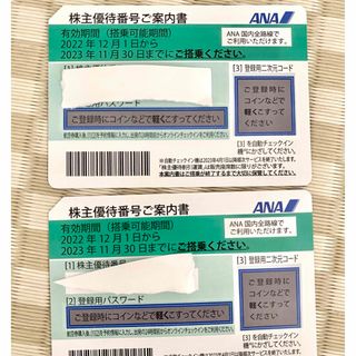 エーエヌエー(ゼンニッポンクウユ)(ANA(全日本空輸))のANA株主優待券　2023年11月30日期限　(航空券)