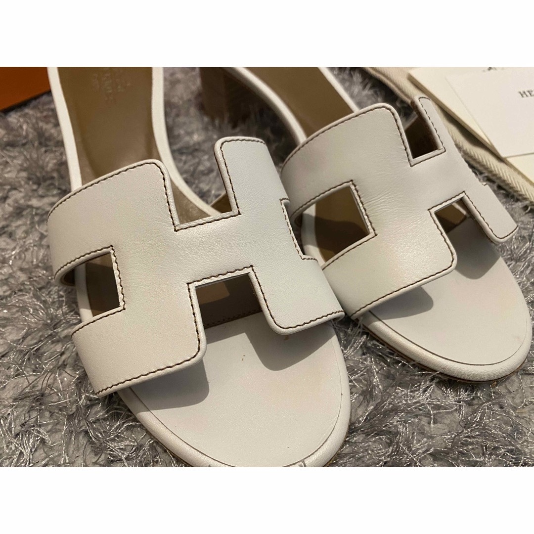 Hermes - エルメス オアジス 36 白 美品 23の通販 by はる's shop