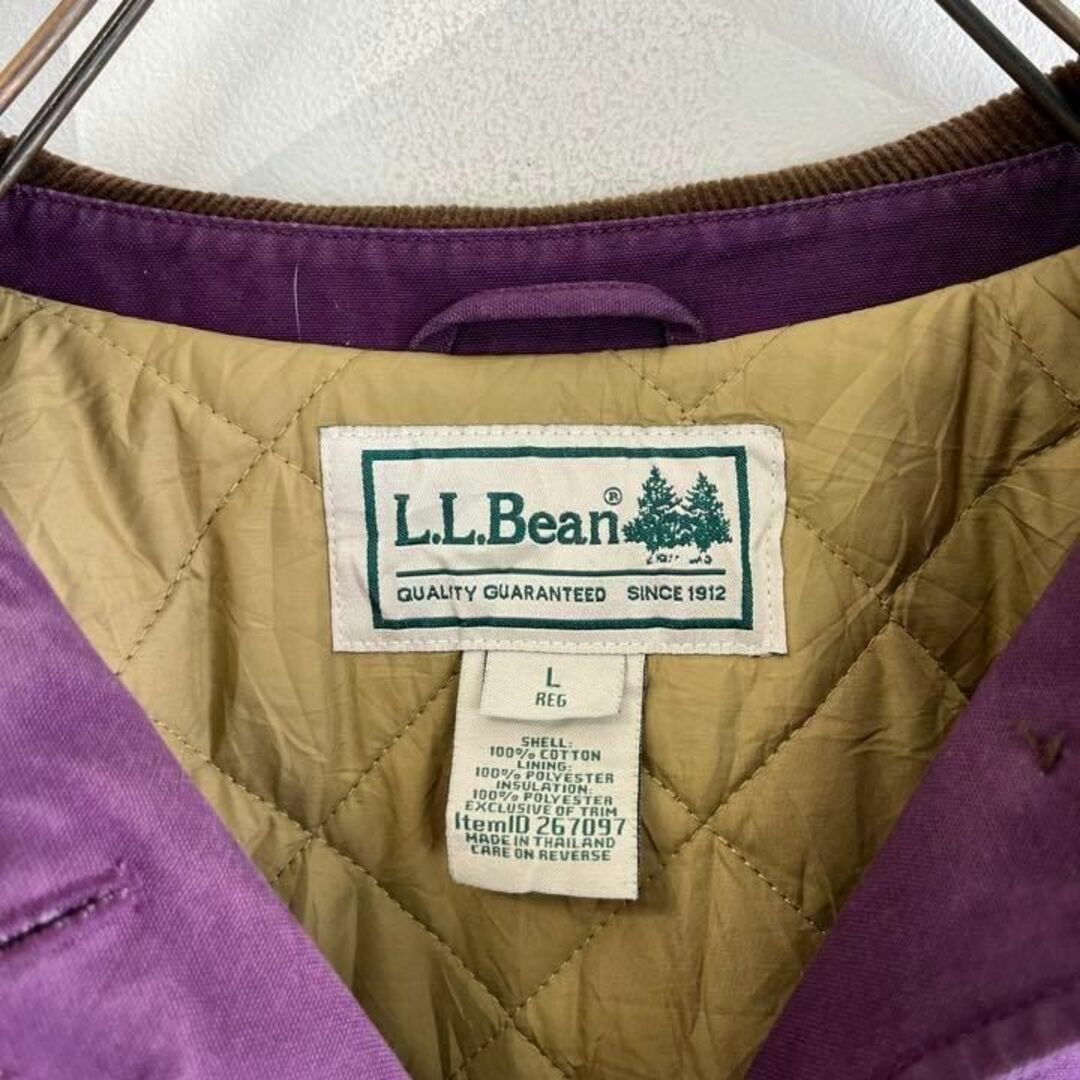 【エルエルビーン】メンズLサイズ相当 ハンティングジャケット 紫L.L.bean