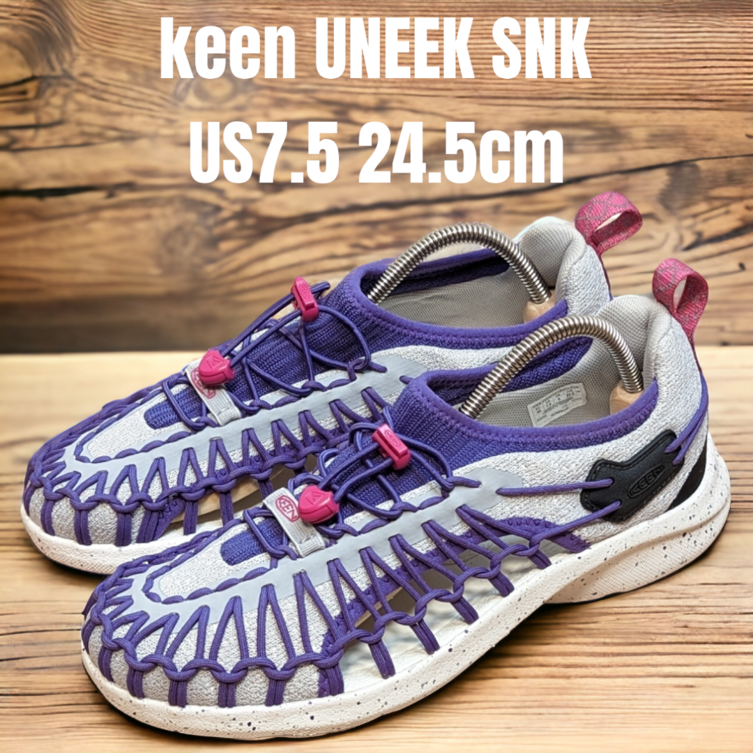 美品 keen キーン UNEEK SNK ユニーク 24.5cm レディース