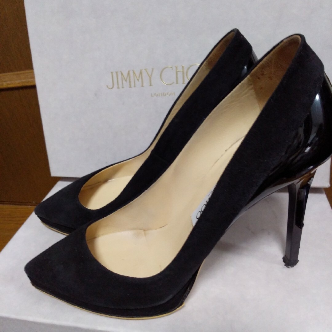 JIMMY CHOO　ジミーチュー　パンプス　スエード　ハイヒール