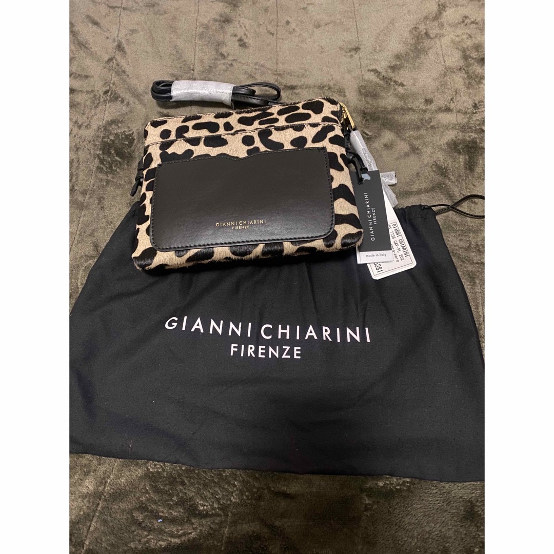 新品未使用！GIANNICHIARINI レオパードハラコショルダー