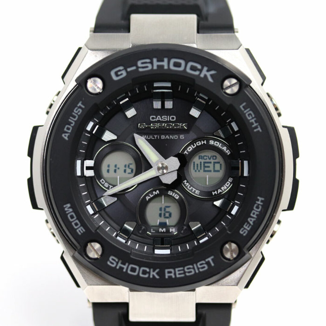 CASIO カシオ G-SHOCK Gスチール 電波 腕時計 ソーラー GST-W300-1AJF メンズ