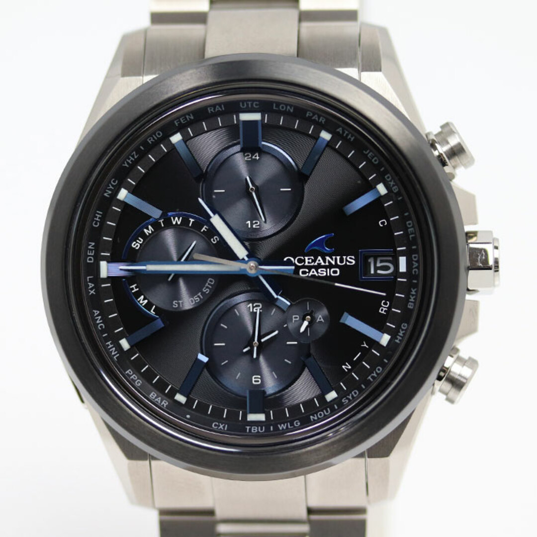 CASIO カシオ オシアナス クラシックライン 電波 腕時計 ソーラー OCW-T4000-1AJF メンズ【美品】