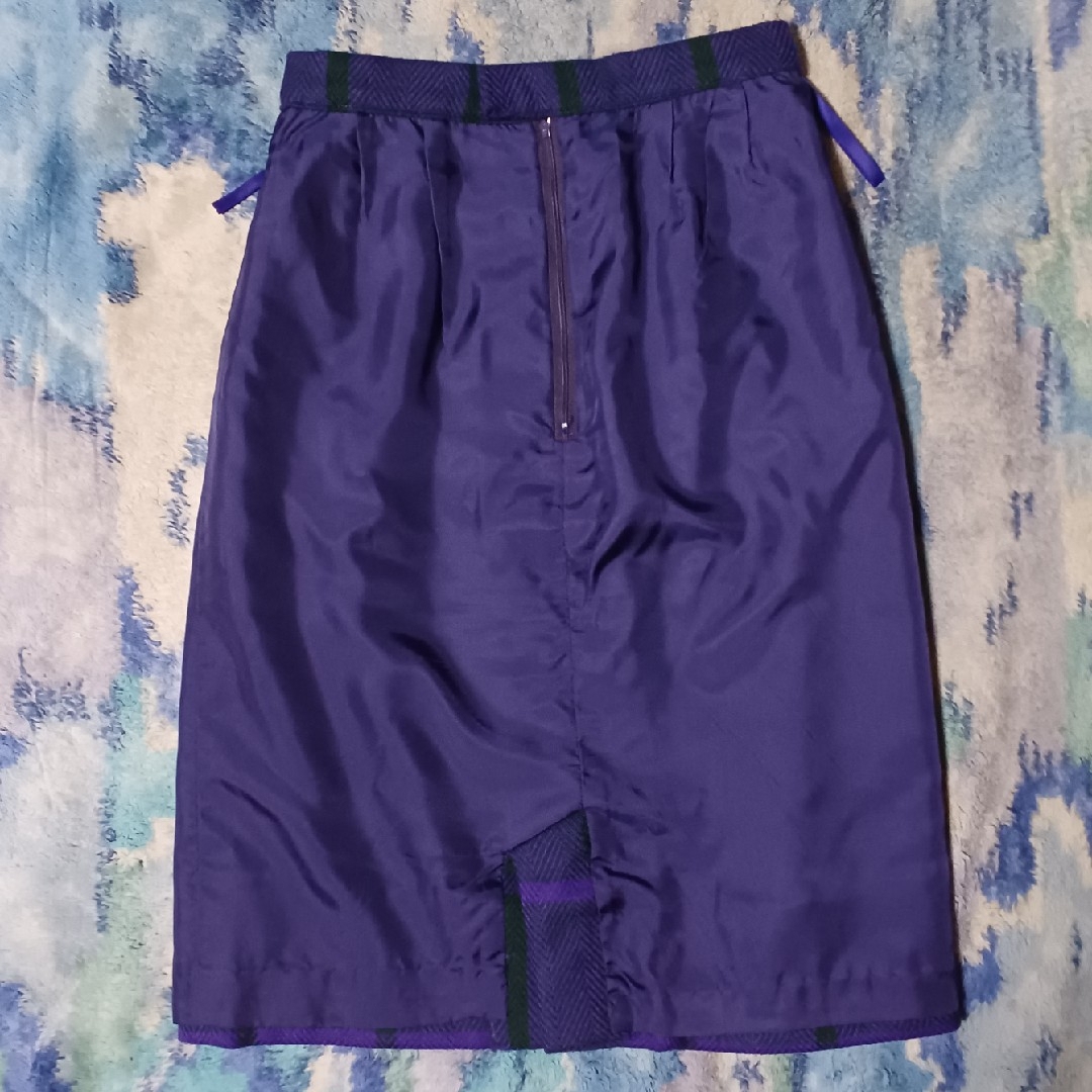 LAPINE BLANCHE(ラピーヌブランシュ)のLAPINE BLANCHE WOOL Checked Skirt レディースのスカート(ひざ丈スカート)の商品写真