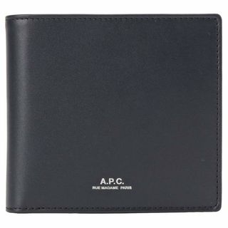 美品◎ A.P.C. アーペーセー 二つ折財布 牛革 ブラウン コンパクト財布