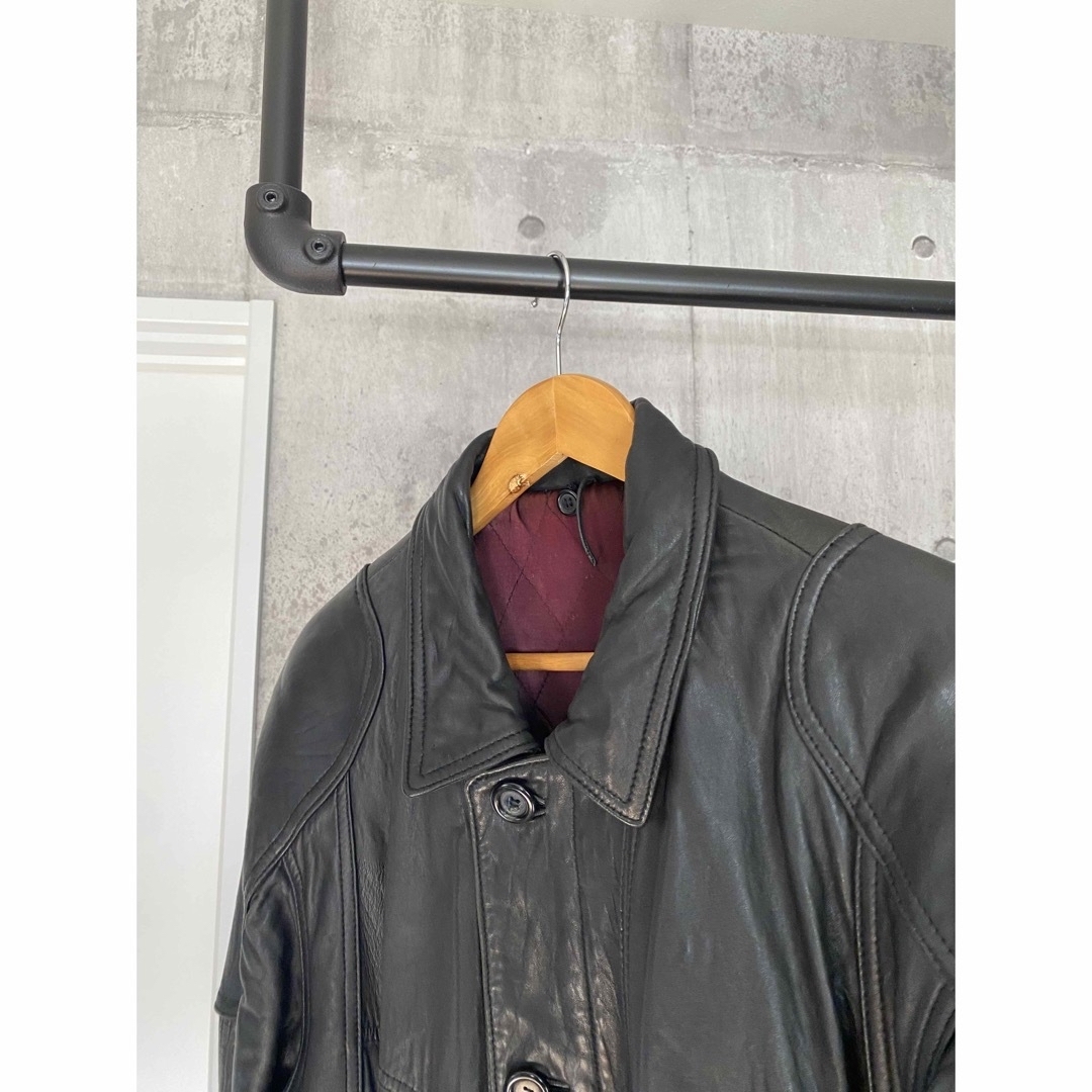 Balenciaga(バレンシアガ)のVintage leather jacket レザージャケット コート 羊革 メンズのジャケット/アウター(レザージャケット)の商品写真