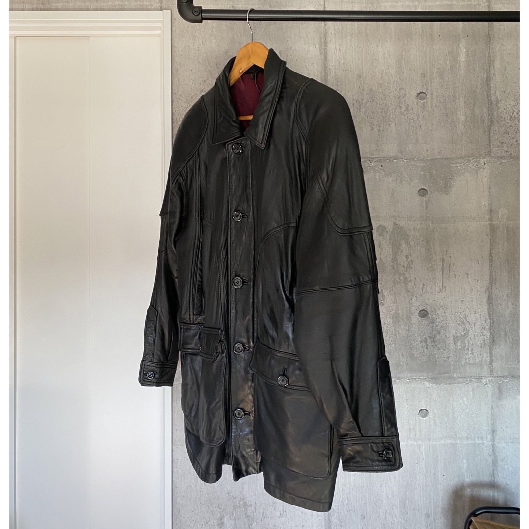 Balenciaga(バレンシアガ)のVintage leather jacket レザージャケット コート 羊革 メンズのジャケット/アウター(レザージャケット)の商品写真