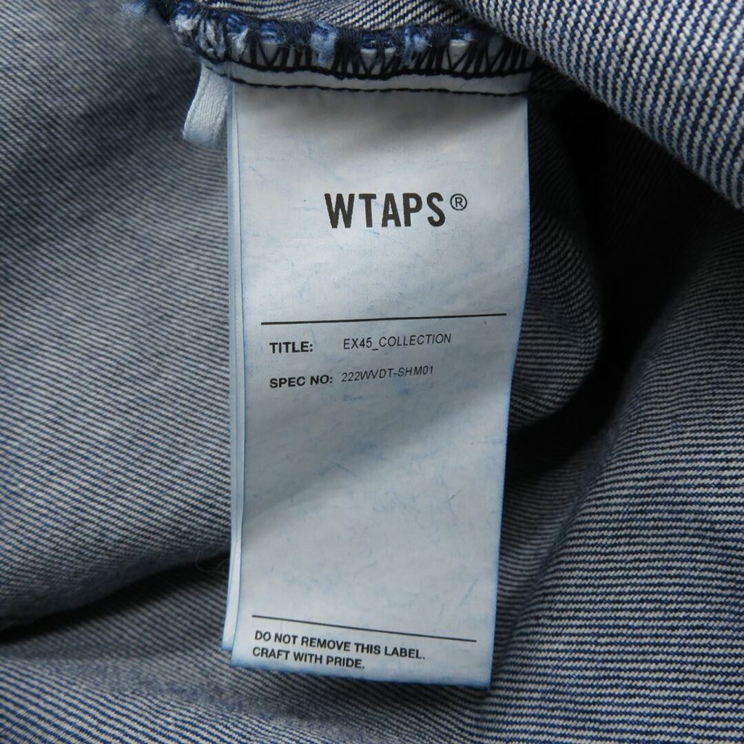 W)taps(ダブルタップス)のWTAPS 22aw WCPO 01/LS/COTTON.DENIM 222WVDT-SHM01 SIZE 1  メンズのトップス(シャツ)の商品写真