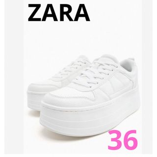 ザラ(ZARA)の☆美品　ZARA プラットホーム　スニーカー(スニーカー)