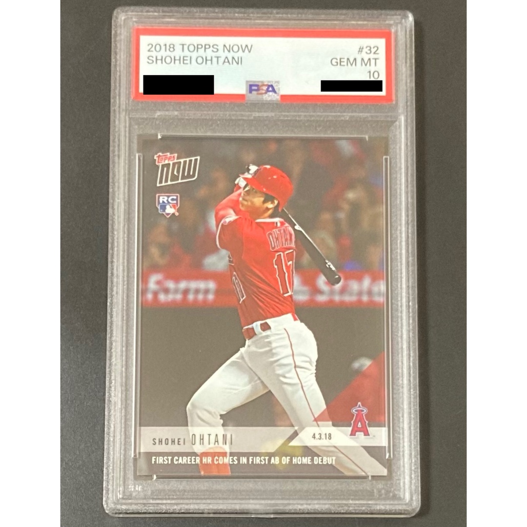 25000円 ルーキーカード NOW PSA10 メジャー初ホームラン TOPPS 大谷