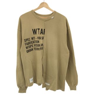 ダブルタップス(W)taps)のWTAPS ダブルタップス 21SS RAGS LS 再構築カットソー ベージュ 03(Tシャツ/カットソー(七分/長袖))