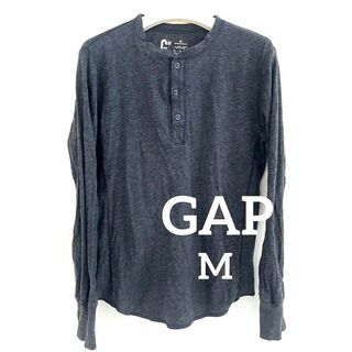 ギャップ(GAP)のGAP ギャップ　ロンT　 コットン　グレー　M(Tシャツ/カットソー(七分/長袖))