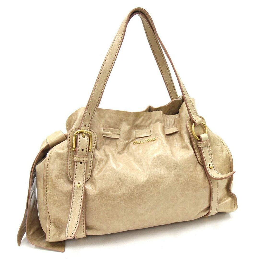 miumiu - ミュウミュウ トートバッグ RR1312 ベージュ 中古の通販 by