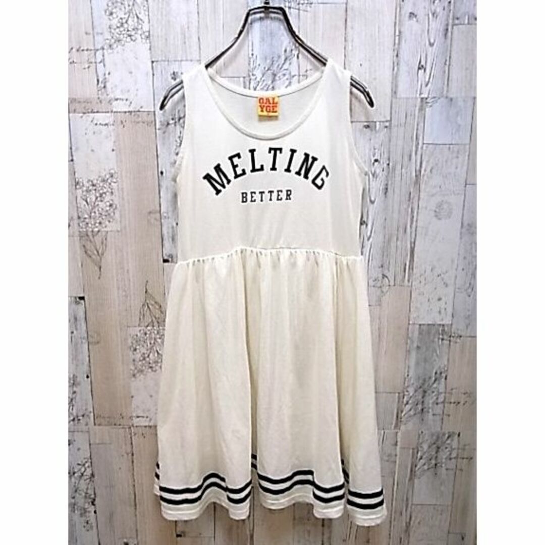 GALYGE M ホワイトベージュ ワンピース  キッズ/ベビー/マタニティのキッズ服女の子用(90cm~)(ワンピース)の商品写真