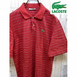 ラコステ(LACOSTE)のラコステ LACOSTE Lサイズ相当 レッド ポロシャツ(ポロシャツ)