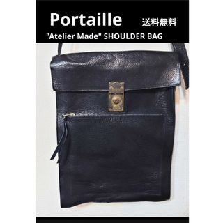 ポルタユ "Atelier Made" レザーショルダーバッグ(ショルダーバッグ)