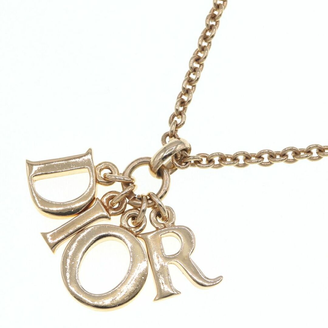 Christian Dior - ディオール ネックレス ゴールド メタル 中古 ロゴの