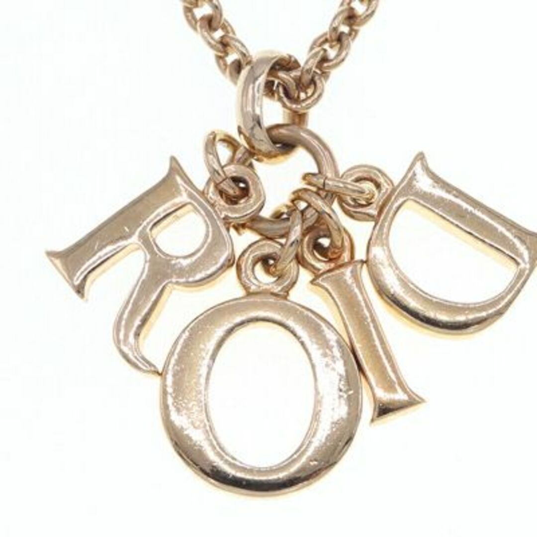 Christian Dior - ディオール ネックレス ゴールド メタル 中古 ロゴの
