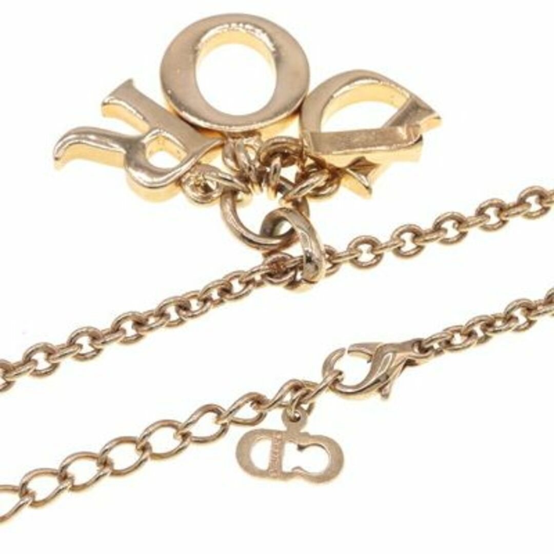 Christian Dior - ディオール ネックレス ゴールド メタル 中古 ロゴの
