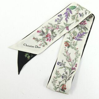 ディオール大判の鮮やか花柄スカーフ