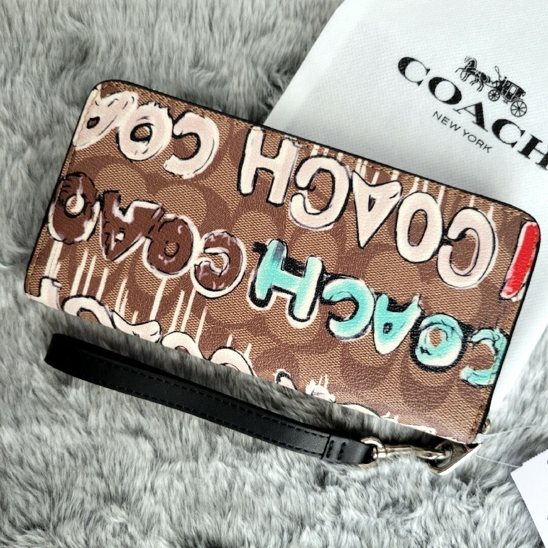 長財布COACH×MINT \u0026 SERF コラボ 長財布 シグネチャー コーチ 財布